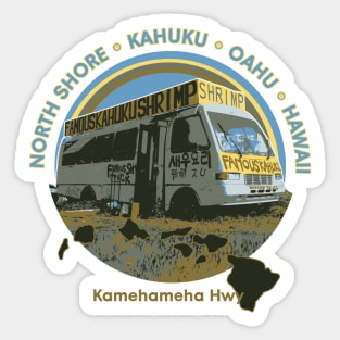 Famous Kahuku Shrimp Truck Sticker